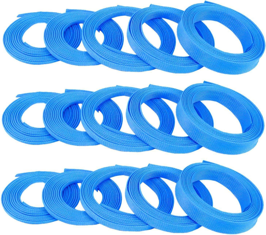 Keep It Clean KICWFANB0625L150 Wire Loom, 5/8" Tube, 150' Length, Neon Blue