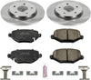 KOE6544 Autospecialty Rear Replacement Brake Kit-Oe Brake Rotors & Ceramic Brake Pads