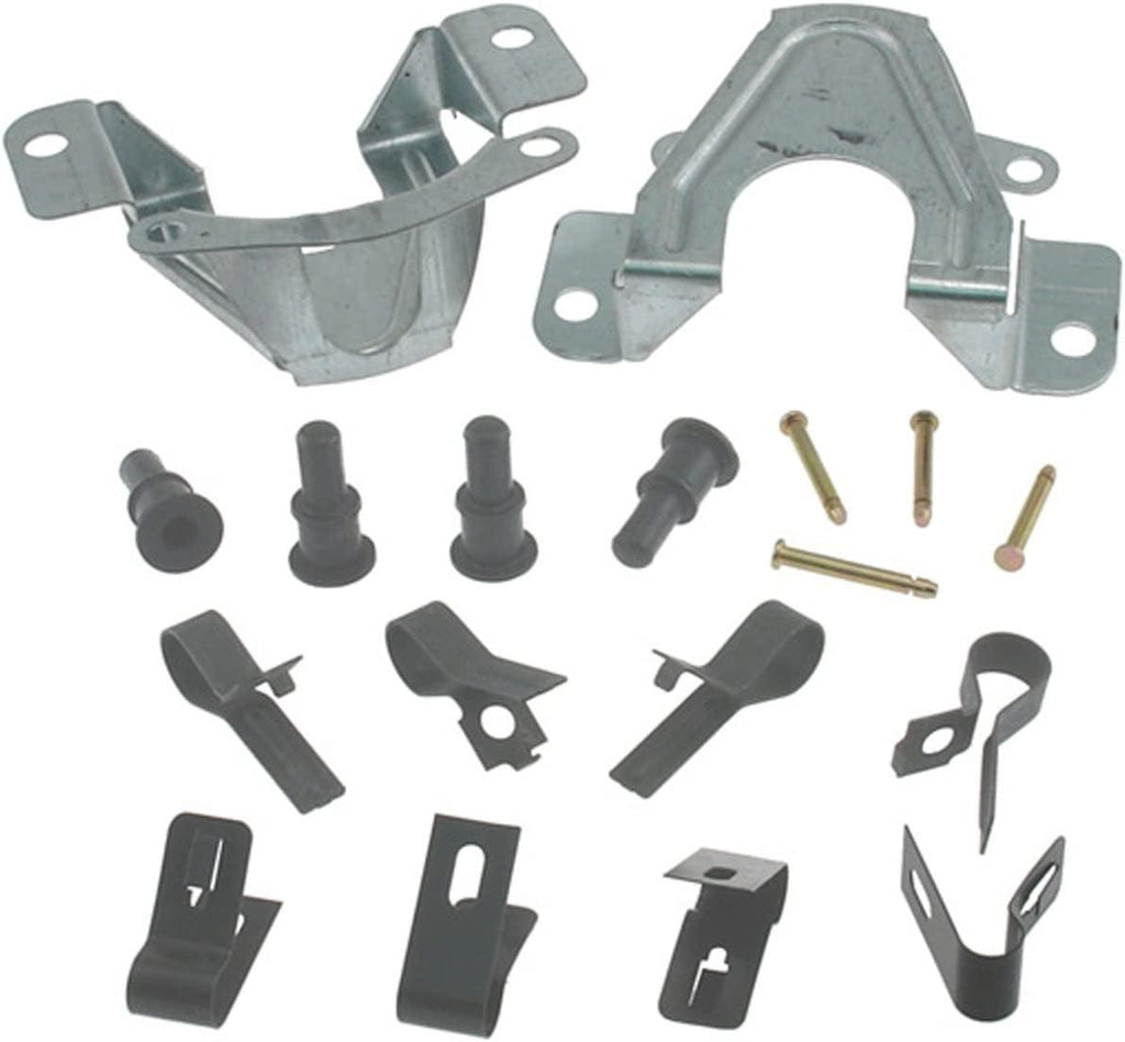 Gold 18K1544X Front Disc Brake Caliper Hardware Kit with Clips, Pins, and Bushings