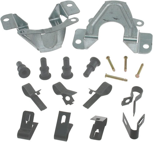 Gold 18K1544X Front Disc Brake Caliper Hardware Kit with Clips, Pins, and Bushings