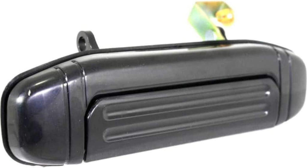 For Mitsubishi Montero Exterior Door Handle Rear, Driver Side Smooth Black (1998-2000) | Trim: Base