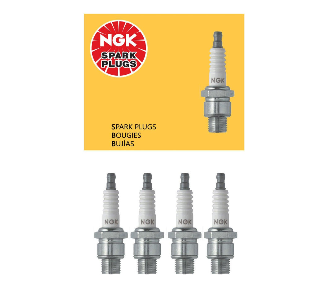 NGK Non-Resistor Spark Plug Set 4PCS. 1978-2002 for Mariner/ Mercury 6431 BU8H