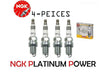 4X NGK BKR6EGP (7092) SPARK PLUG PLATINUM POWER MACE in JAPAN