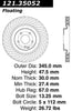 Centric Front Disc Brake Rotor for Mercedes-Benz (121.35052)