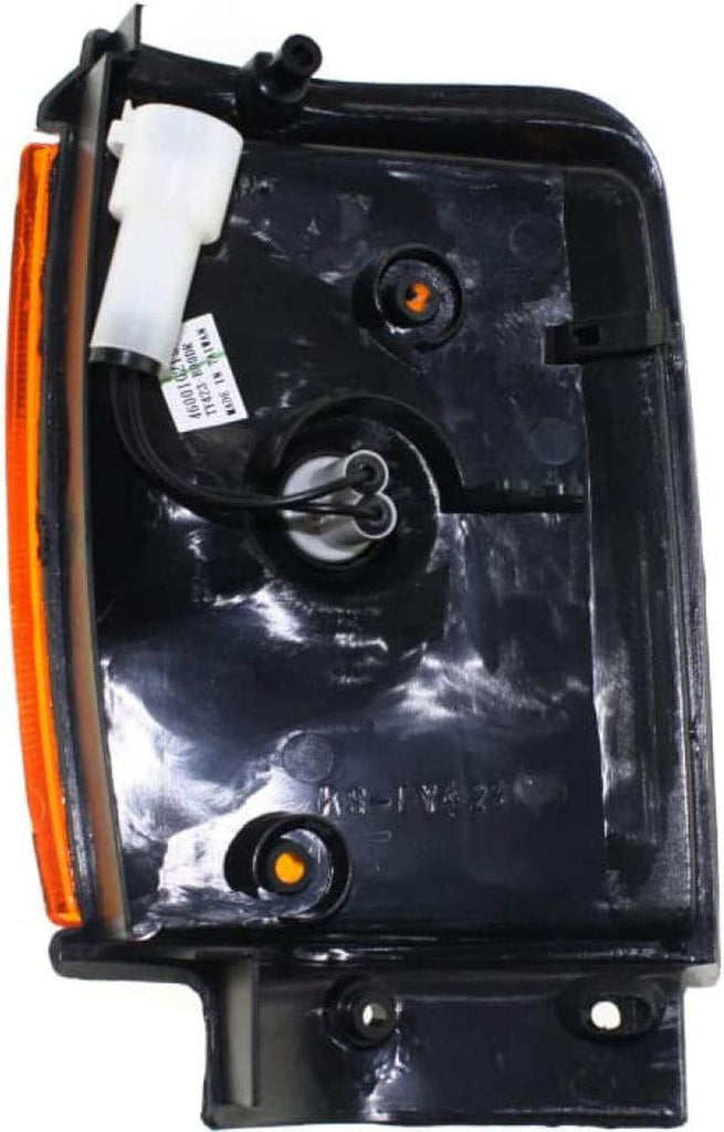 Compatible with Toyota 4Runner / Pickup Corner Light 1984 1985 1986 Passenger Side | W/Black Trim | Amber Lens | TO2521158 | 8161089143