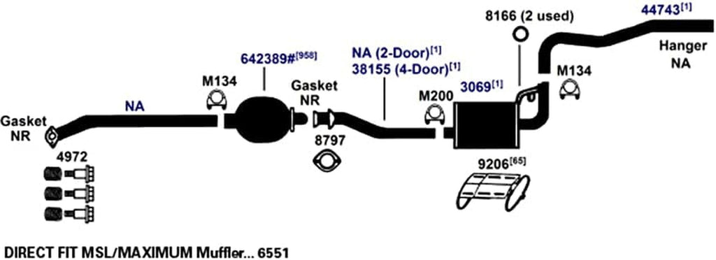 4972 Exhaust Bolt/Spring