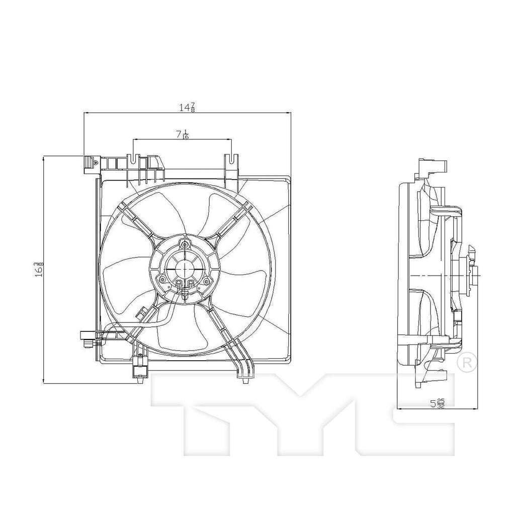 TYC Engine Cooling Fan Assembly for Legacy, Outback 601070