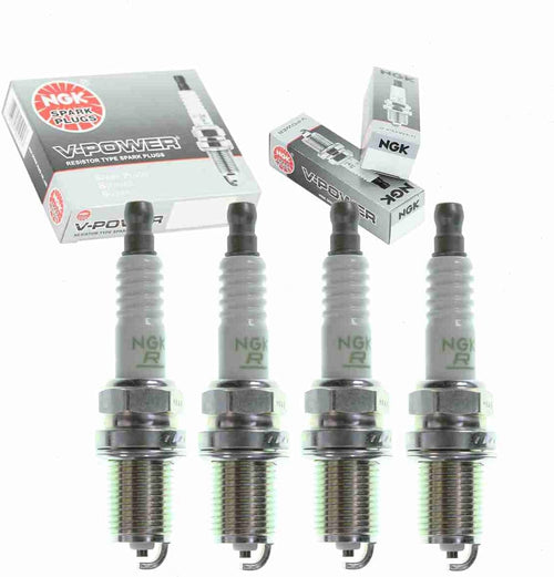 4 Pc NGK V-Power Spark Plugs Compatible with Subaru Legacy 2.2L 2.5L H4 1995-2009