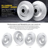 R1 Concepts Front Brakes and Rotors Kit |Front Brake Pads| Brake Rotors and Pads| Ceramic Brake Pads and Rotors |Hardware Kit |Fits 2008-2019 Pontiac Vibe, Scion Xd, Toyota Corolla, Matrix