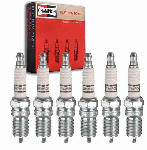 6 Pc Champion Platinum Spark Plugs Compatible with Chevrolet Astro 4.3L V6 1996-2005