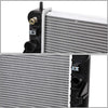 OEM-RA-2491 2491 Aluminum Radiator Compatible with 01-05 Deville 4.6 AT,30-1/2" W X 15-5/16" H X 1" D,1-5/16" Inlet / 1-9/16" Outlet