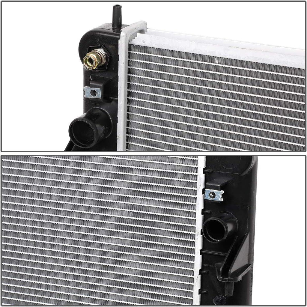 OEM-RA-2491 2491 Aluminum Radiator Compatible with 01-05 Deville 4.6 AT,30-1/2" W X 15-5/16" H X 1" D,1-5/16" Inlet / 1-9/16" Outlet