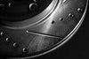 K6744 Front and Rear Z23 Carbon Fiber Brake Pads with Drilled & Slotted Brake Rotors Kit