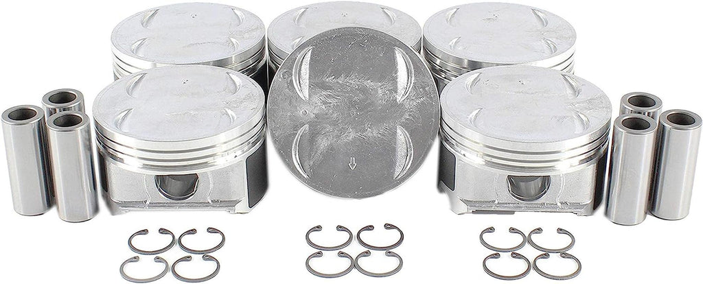 DNJ  Oversize Piston Set for 2001-2010 / Acura, Honda, Saturn/Mdx, Odyssey, Pilot, Ridgeline, Vue / 3.5L / SOHC / 24V / J35A3, J35A4, J35A5, J35A6, J35A7, J35A9, J35Z1