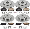KOE2731 Autospecialty Front and Rear Replacement Brake Kit-Oe Brake Rotors & Ceramic Brake Pads