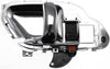 for Chevy K3500 Interior Door Handle Front Driver Side Chrome 1995-2000 | with Door Lock Button| Trim: Base/Silverado/Cheyenne