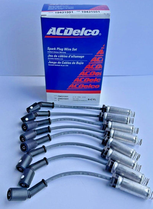758EE AC Delco Spark Plug Wires Set of 8 New for Chevy Chevrolet Silverado 1500
