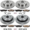 KOE2168 Autospecialty Front and Rear Replacement Brake Kit-Oe Brake Rotors & Ceramic Brake Pads