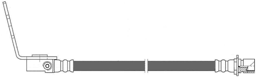 Centric Brake Hydraulic Hose for Silverado 3500 HD, Sierra 3500 HD 150.66417