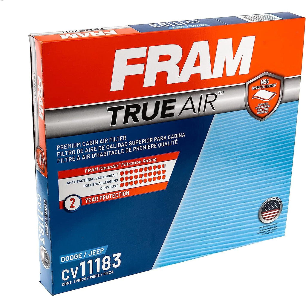 Automotive Replacement Trueair Cabin Air Filter for Car Passenger Compartment with Dual-Layered Filter (CV11183), 2 Pack