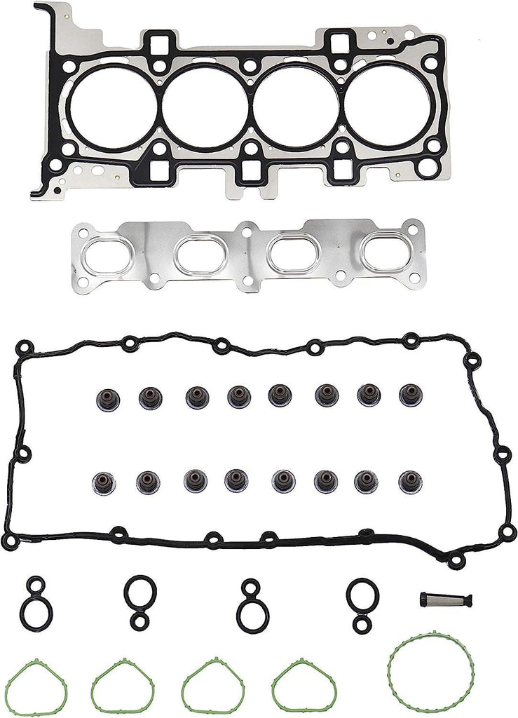 DNJ HGS1171 Cylinder Head Set for 14-16 Chrysler, Fiat, Jeep / 200, 500X, Cherokee 2.4L L4 DOHC, SOHC ED6