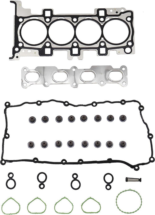 DNJ HGS1171 Cylinder Head Set for 14-16 Chrysler, Fiat, Jeep / 200, 500X, Cherokee 2.4L L4 DOHC, SOHC ED6