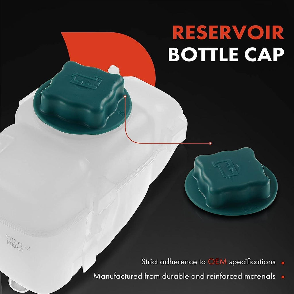 A-Premium Engine Coolant Overflow Recovery Reservoir Tank [With Cap] Compatible with Volvo XC90 2003-2014, [2.9L 3.2L 4.4L], Replace# 30760100, 86834553