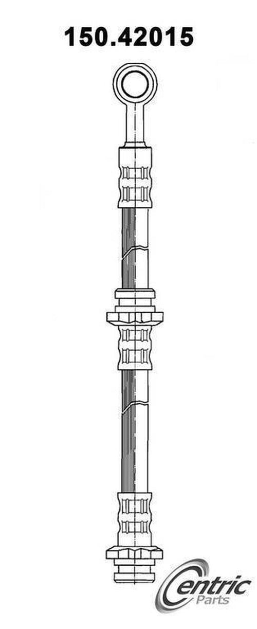 Centric Brake Hydraulic Hose for Nissan 150.42015