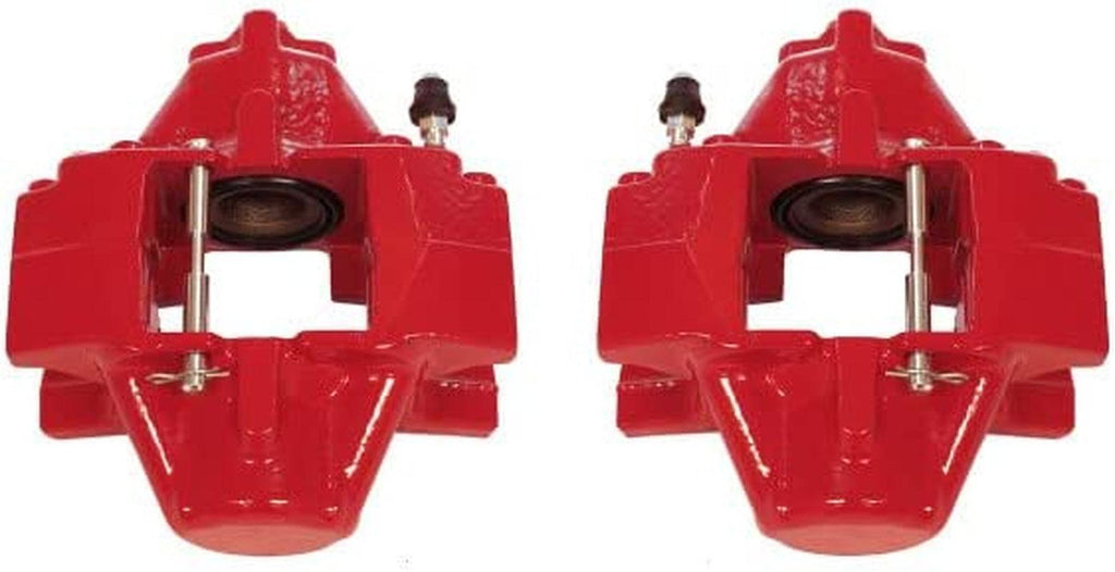 Rear S2840 Pair of High-Temp Red Powder Coated Calipers