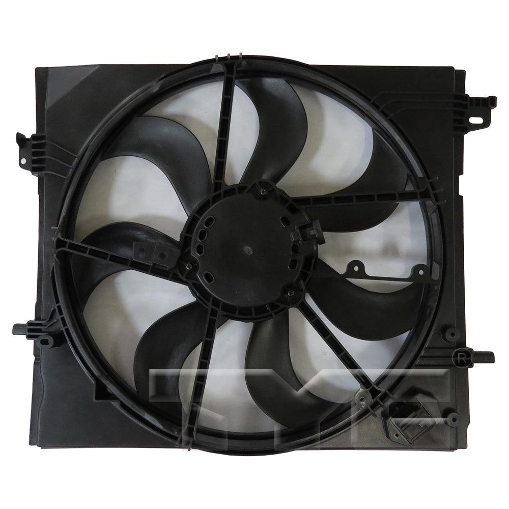 TYC 624660 Dual Radiator and Condenser Fan Assembly