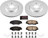 CRK2302 Coated Brake Rotor & Ceramic Brake Pads- Front
