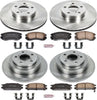 Power Stop KOE1119  Front and Rear Replacement Brake Kit-Oe Brake Rotors & Ceramic Brake Pads