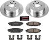 K6107 Rear Z23 Carbon Fiber Brake Pads with Drilled & Slotted Brake Rotors Kit