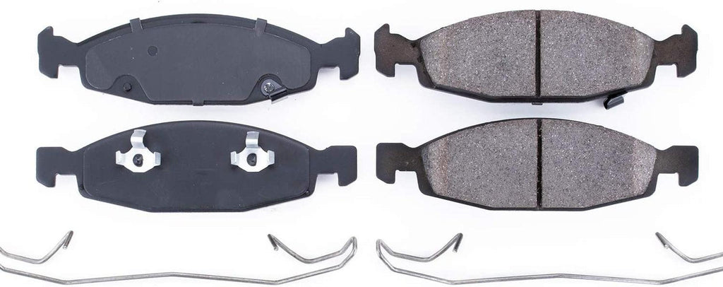 17-790, Z17 Front Ceramic Brake Pads with Hardware