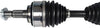 NCV69164XD XD Series CV Axle Shaft Assembly for Extreme Weather Environments - Left or Right Front (Driver or Passenger Side), Gray