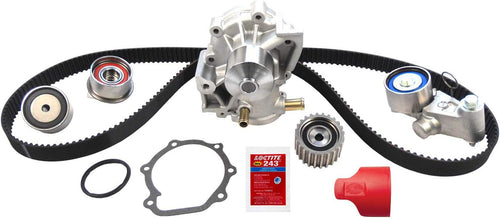 Professional TCKWP304C Timing Belt Kit with Water Pump, Tensioner, and 3 Idler Pulleys