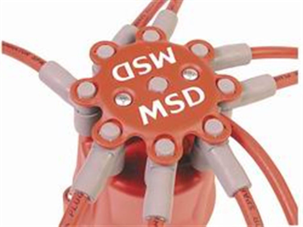 MSD 8433 Distributor Cap with Retainer , Red