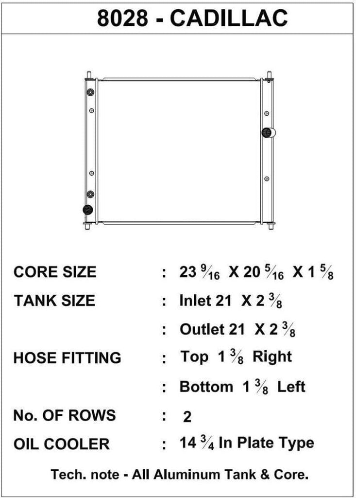 8028 High Performance Radiator