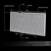 OEM-RA-2998 Aluminum Core Radiator Compatible with 07-12 Sentra AT/MT,27-1/4" W X 14-3/4" H X 5/8" D,1-3/8" Inlet / 1-3/8" Outlet