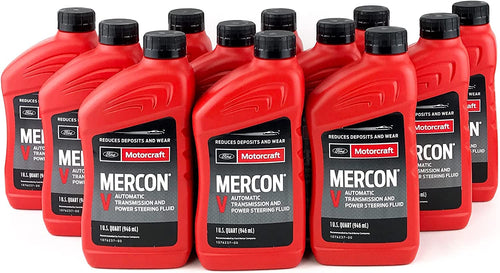 Motorcraft XT5QMC Mercon V Automatic Transmission Fluid - Case of 12 Quarts