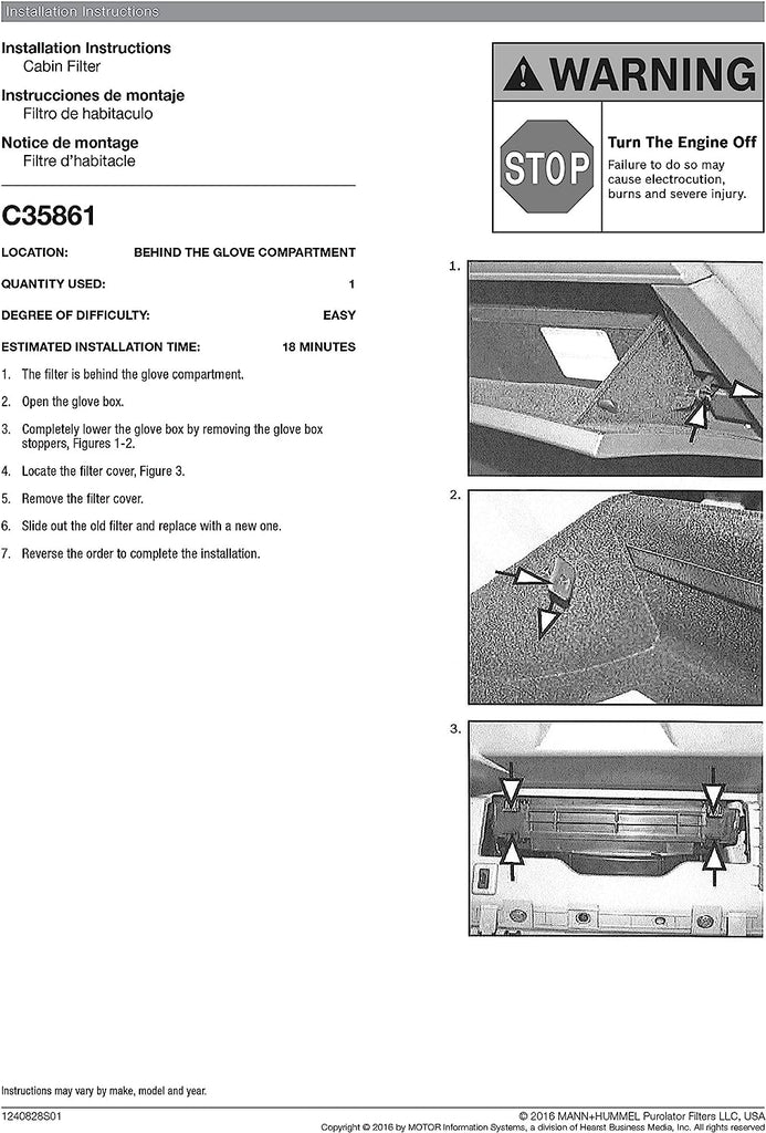 C35861 one Advanced Cabin Air Filter Compatible with Select Hyundai Vehicles