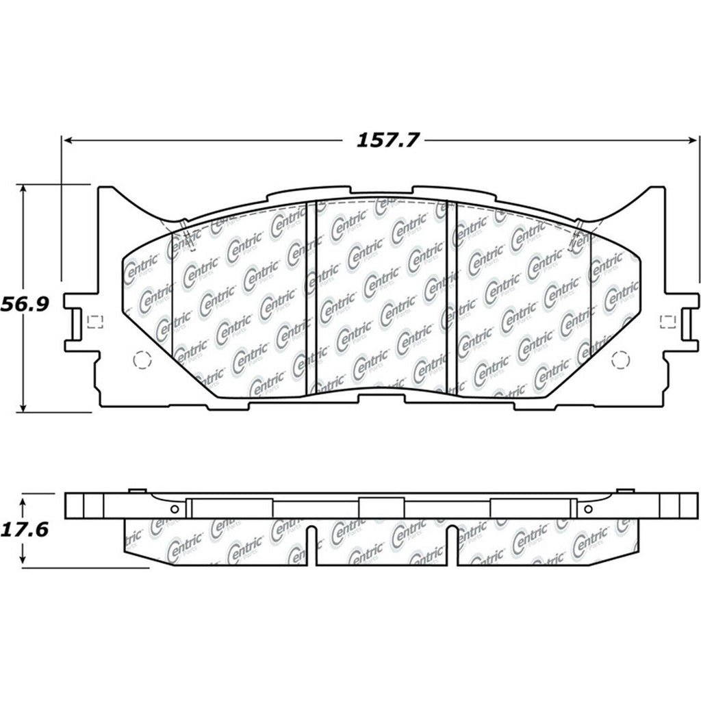 Centric Front Disc Brake Pad for Es300H, ES350, Avalon, Camry (105.12930)