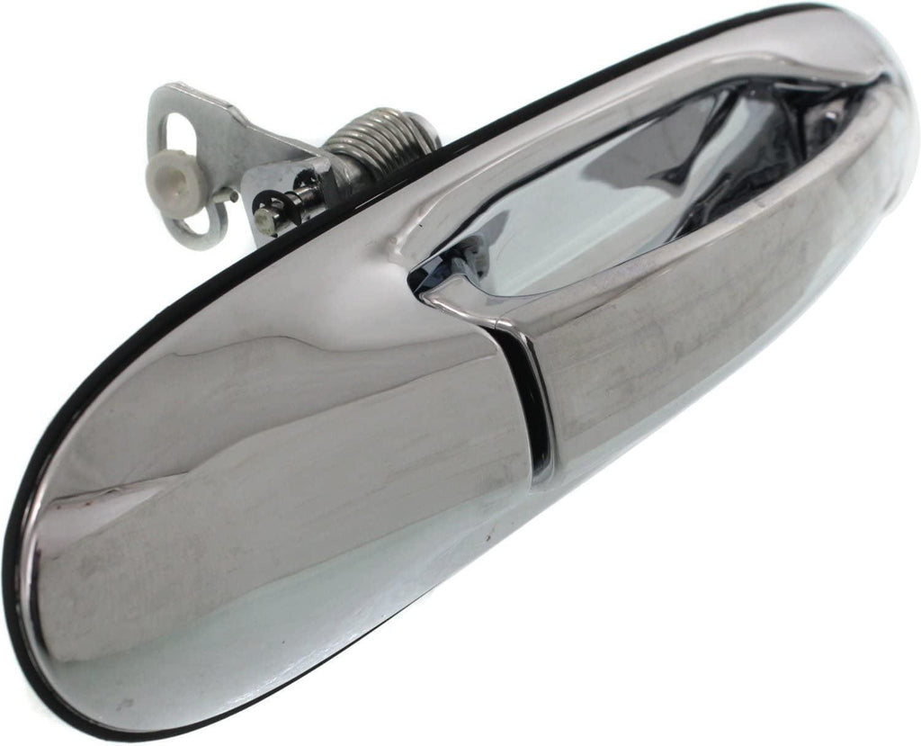 Exterior Door Handle Set of 2 Compatible with 1998-2002 Lincoln Town Car Rear, Driver and Passenger Side FO1521129