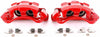 Front S4790 Pair of High-Temp Red Powder Coated Calipers