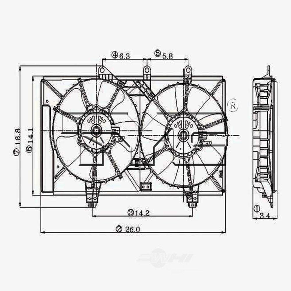 Dual Radiator and Condenser Fan Assembly