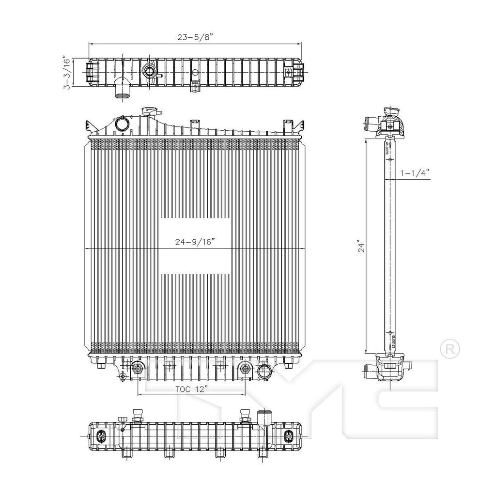 TYC Radiator for Explorer Sport Trac, Explorer, Mountaineer 2816