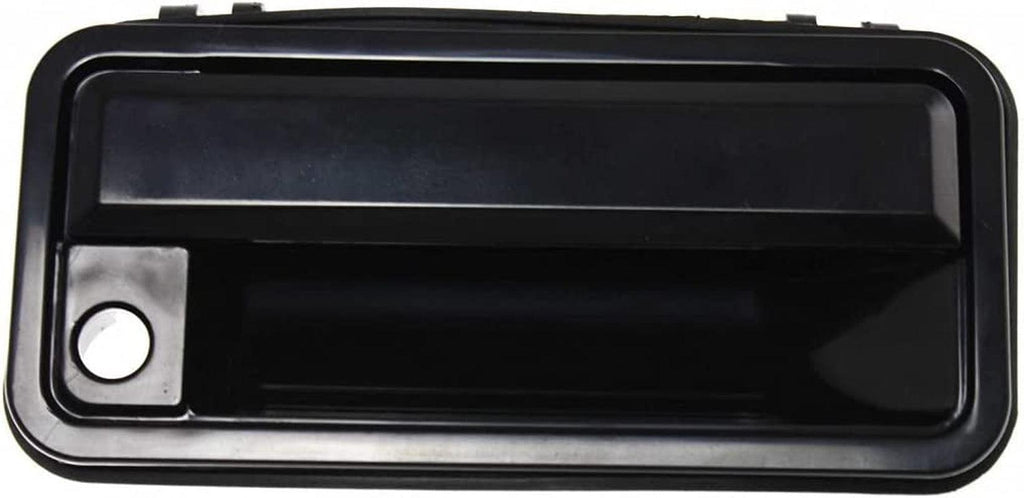 For Chevy C1500 Exterior Door Handle Front Passenger Side Smooth Black 1988-1998 | with Key Hole| Trim:All Submodels