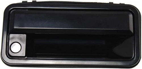 For Chevy C1500 Exterior Door Handle Front Passenger Side Smooth Black 1988-1998 | with Key Hole| Trim:All Submodels