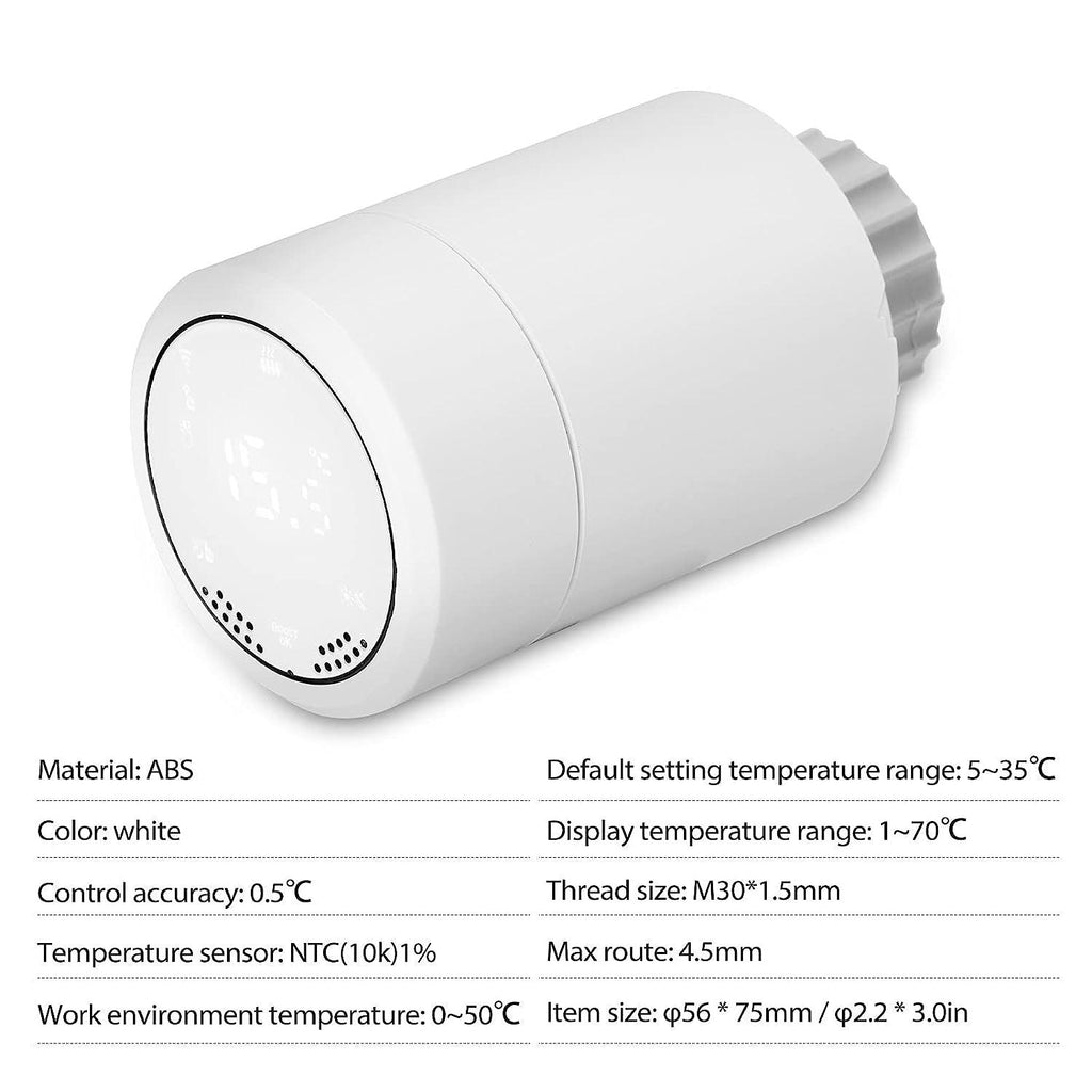 1Pcs Radiator Valve, Smart Radiator Valve Can Be Controlled by Mobile Phone App Temperature Adjustment (56X75Mm)