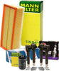 Premium Engine Oil Air Filters with 4 COP Ignition Coils & 4 Ruthenium HX Spark Plugs Tune up Kit Cold Weather Option